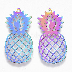 Ion Plating(IP) 201 Stainless Steel Filigree Pendants&nbsp;X-STAS-R102-05