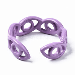 Spray Painted Brass Cuff Rings&nbsp;RJEW-S044-145