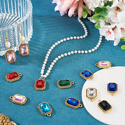 10Pcs UV Plating Alloy Pendants&nbsp;ALRI-TADJ0001-06