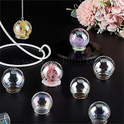8Pcs 4 Style Round Iridescent Glass Dome Cover&nbsp;FIND-NB0004-55