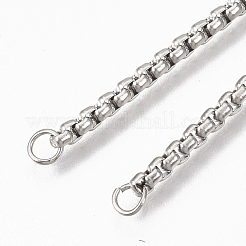 Tarnish Resistant Adjustable 304 Stainless Steel Slider Bracelets Making&nbsp;X-STAS-T050-030P