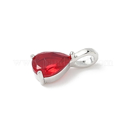Brass Birthstone Pendants&nbsp;KK-D372-02P