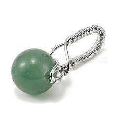 Natural & Synthetic Mixed Stone Ball Pendants&nbsp;G-D102-04P