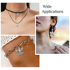 30Pcs 6 Styles Tibetan Style Alloy Pendants&nbsp;TIBEP-YW0012-41