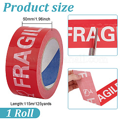 OPP Warning Packaging Tape Rolls&nbsp;AJEW-WH0060-25