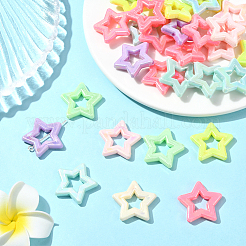 100Pcs Opaque Acrylic Beads&nbsp;SACR-SP0001-32