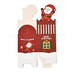 Christmas Theme Paper Fold Gift Boxes&nbsp;CON-G012-04C