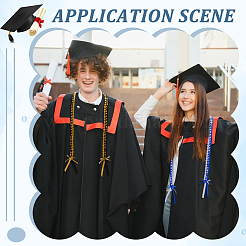 2Pcs 2 Colors Polyester Graduation Honor Rope&nbsp;AJEW-PH0012-05