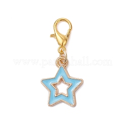 4Pcs Alloy Enamel Pendant Decorations&nbsp;HJEW-JM04176