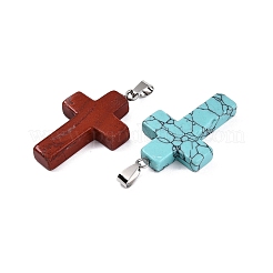 Natural & Synthetic Mixed Stone Pendants&nbsp;G-N344-24P