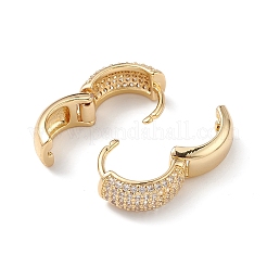 Cubic Zirconia Hoop Earrings&nbsp;EJEW-M216-01C