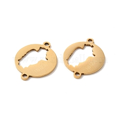 201 Stainless Steel Connector Charms&nbsp;STAS-K251-007G