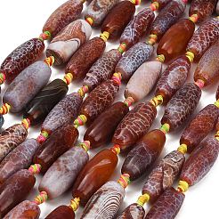 Dyed & Heated Natural Fire Crackle Agate Beads Strands&nbsp;GG-CBAB9C6-A01-01