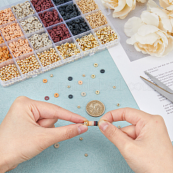 Polymer Clay Disc & CCB Plastic Beads DIY Jewelry Making Finding Kit&nbsp;DIY-DC0002-77