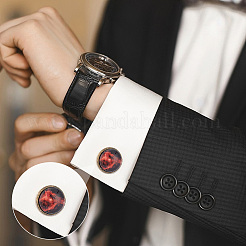 24Pcs 3 Style Rack Plating Brass Cufflinks&nbsp;KK-PH0006-69