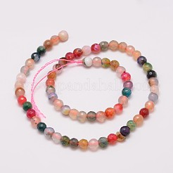 Natural Agate Bead Strands&nbsp;G-G882-6mm-C07-5