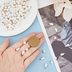 100Pcs 2 Styles Plastic Imitation Pearl Charms&nbsp;KK-FH0006-95