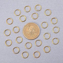 Brass Open Jump Rings&nbsp;KK-PH0006-10mm-G
