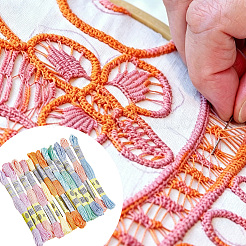 12Skeins 12 Colors Cotton Embroidery Floss&nbsp;OCOR-CY0004-93