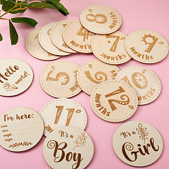 Basswood Milestone Cards&nbsp;WOOD-TA0001-41C