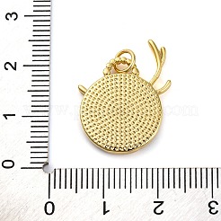Brass Enamel Pendants&nbsp;KK-K339-04B-G