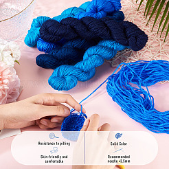 5 Bundles 5 Colors Acrylic Fiber Yarn&nbsp;OCOR-TA0003-22
