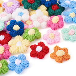 30Pcs 15 Colors Handmade Cotton Knitting Ornament Accessories&nbsp;DIY-TA0012-97