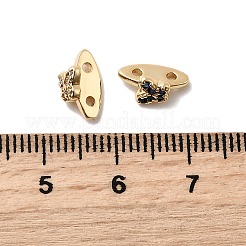Brass Micro Pave Cubic Zirconia Butterfly Spacer Bars&nbsp;KK-H089-03G