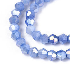 Ombre Effect Dyed Glass Beads Strands&nbsp;GLAA-T025-4mm-09I