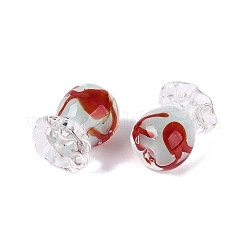 Inner Flower Handmade Lampwork Beads&nbsp;LAMP-Q039-13D