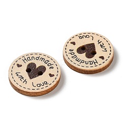 2-Hole Printed Wood Buttons&nbsp;WD-CBACBB7-03