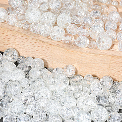 450Pcs 4 Styles Spray Painted Crackle Glass Beads&nbsp;CCG-PA0001-09A