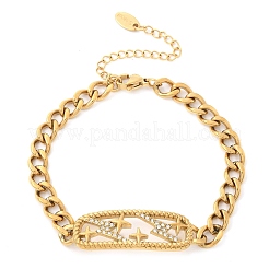 Rectangle 304 Stainless Steel Bracelets&nbsp;BJEW-R011-01G-01