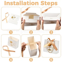 Gold Stamping Graduation Cap Paper Gift Bags&nbsp;CARB-FZC0001-01D