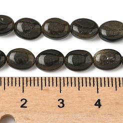 Natural Golden Sheen Obsidian Beads Strands&nbsp;G-Z006-A40