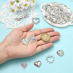 40Pcs 8 Styles Tibetan Style Alloy Pendants&nbsp;FIND-CJ0005-94