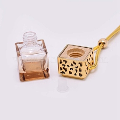 Car Hanging Air Freshener Glass Bottles&nbsp;DJEW-WH0008-10D