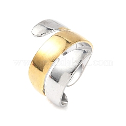 304 Stainless Steel Adjustable Cuff Rings&nbsp;RJEW-S626-01GP-A