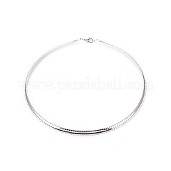 Tarnish Resistant 304 Stainless Steel Choker Necklaces and Bangles Jewelry Sets&nbsp;SJEW-L144-A01-P