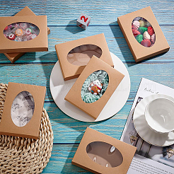 Foldable Creative Kraft Paper Box&nbsp;CON-WH0085-29A