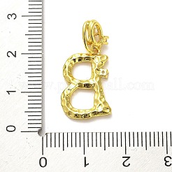 Rack Plating Brass Micro Pave Cubic Zirconia European Dangle Charms&nbsp;KK-L210-015G-B