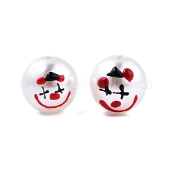 Halloween Opaque ABS Plastic Imitation Pearl Enamel Beads&nbsp;KY-G020-01K