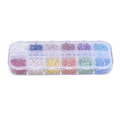 12 Colors Pearlized Plated Handmade Porcelain Cabochons&nbsp;PORC-JP0001-15-4mm