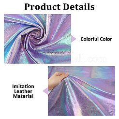 1M Imitation Leather Color Intrigue Fabric&nbsp;AJEW-HS0001-51B