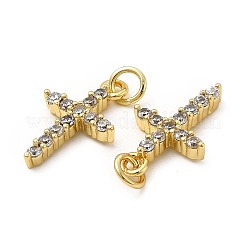 Brass Micro Pave Cubic Zirconia Pendants&nbsp;KK-E068-VB271