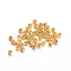 Rondelle Brass Crimp Beads&nbsp;KK-L134-33G-01