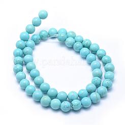 Natural Magnesite Beads Strands&nbsp;TURQ-G148-07-8mm