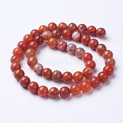 Natural Agate Beads Strands&nbsp;G-G754-06-8mm