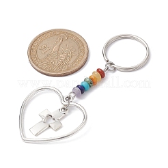 Heart Alloy Pendant Keychain&nbsp;KEYC-JKC00626-02