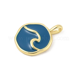 Brass Enamel Pendants&nbsp;KK-P300-25G